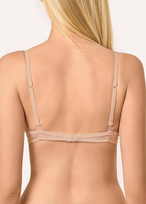 2 PACK Golden Lady Women's Reggiseno a triangolo Bra, Naturale, 3B IT = 36B UK