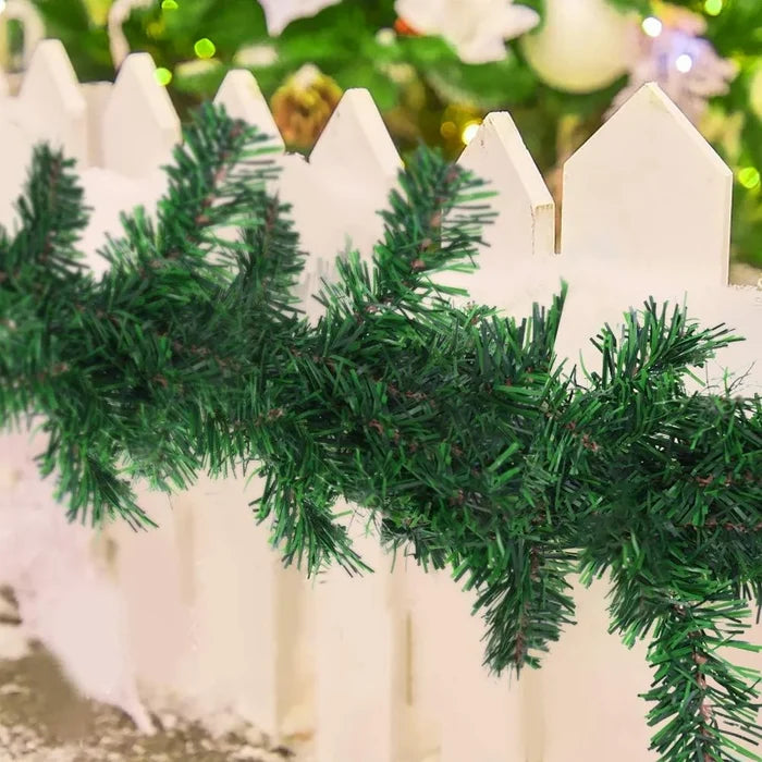 2Pcs 270cm Christmas Metallic Twist Garland – Tree & Ceiling Decoration