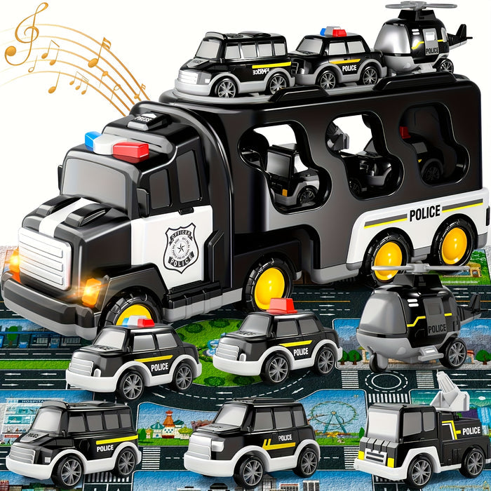 7 in 1 Police truck & Playmat