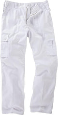 6 Pocket Basic Combat Cargo Trousers - White (32)
