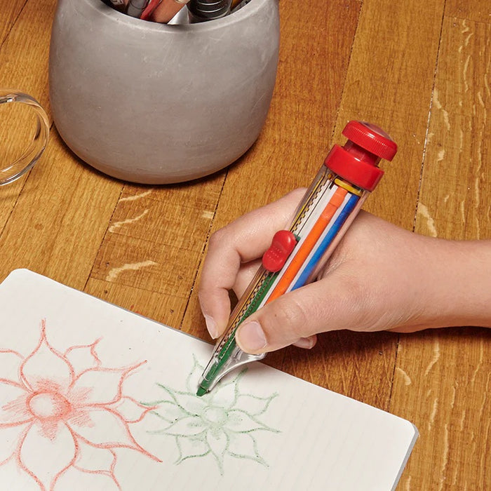8 COLOR CRAYON PEN — by Kikkerland