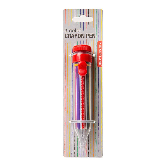 8 COLOR CRAYON PEN — by Kikkerland