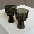 SET OF TWO HAND-BLOWN WINE GLASSES, TOURMALINE GREEN — by Fusion f.
