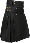 Active Men's Wedding Utility Kilts (Black, 46'')