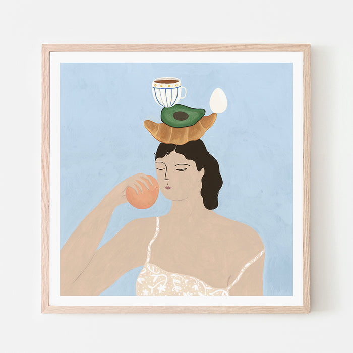 ANOTHER BREAKFAST, 20" X 20" — by Isabelle Feliu