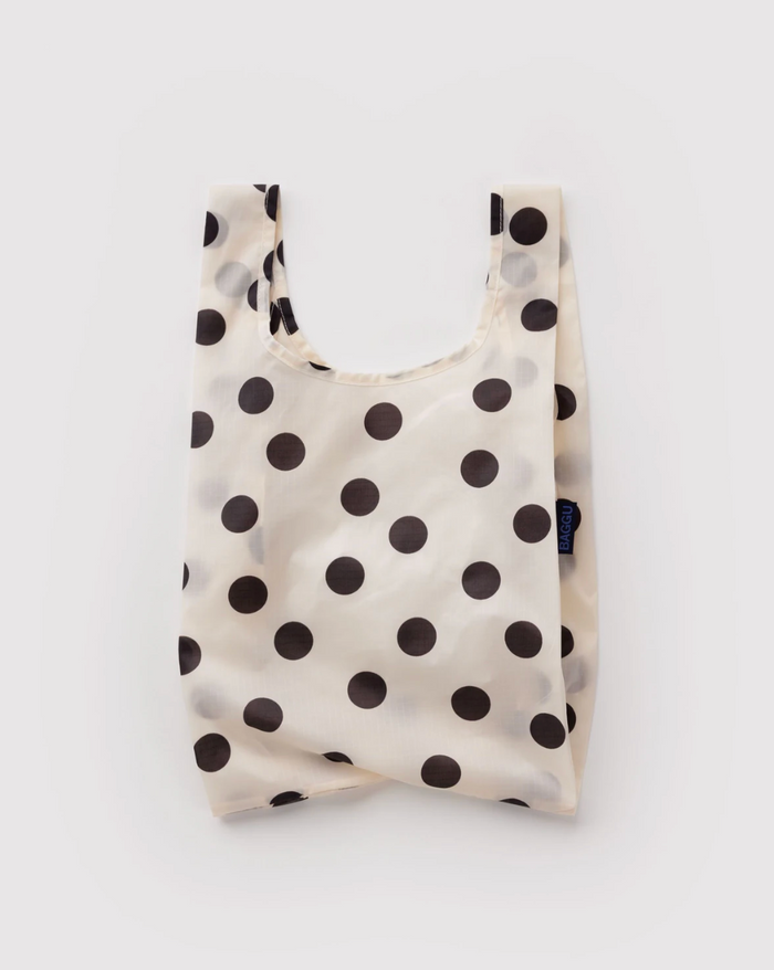 BABY BAGGU BAG “Cream And Black Polka Dot“ — by Baggu