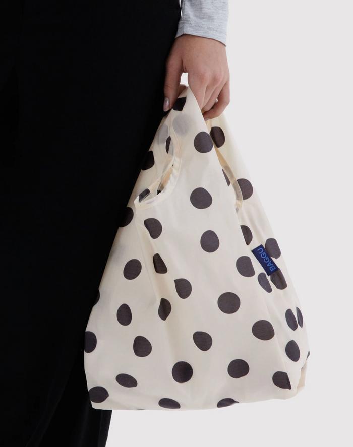 BABY BAGGU BAG “Cream And Black Polka Dot“ — by Baggu