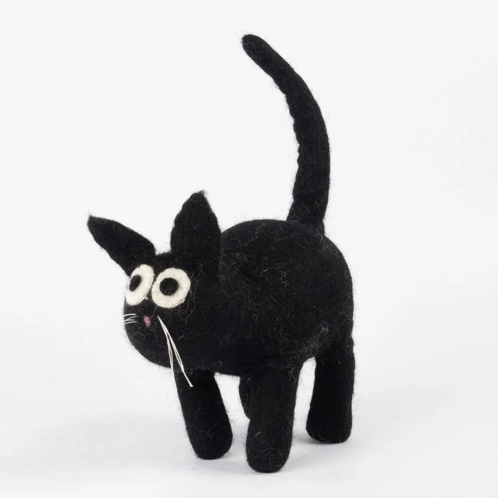 BLACK FELT CAT