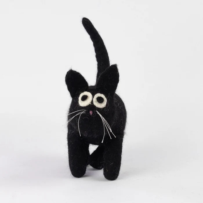 BLACK FELT CAT
