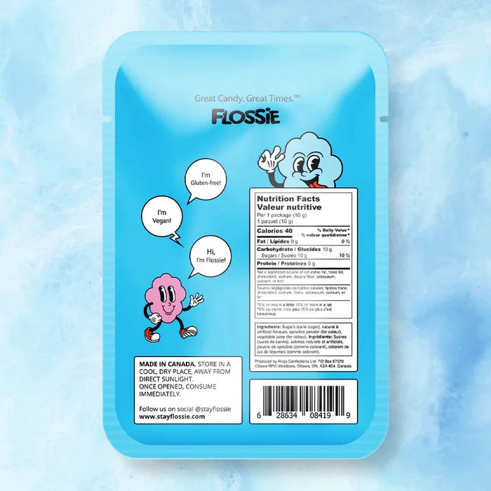 BLUE RASPBERRY COTTON CANDY — by Flossie