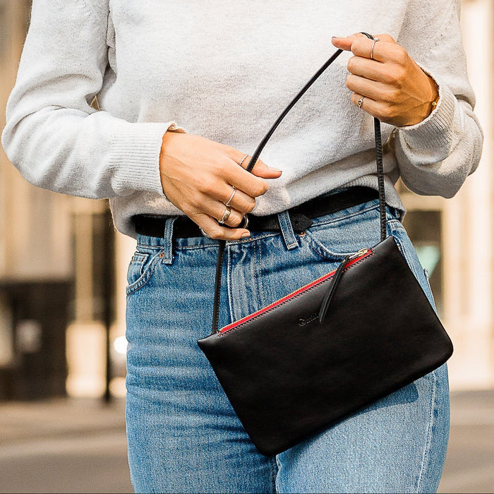 CALLAS HANDBAG - Black Leather — by Gonthier Atelier