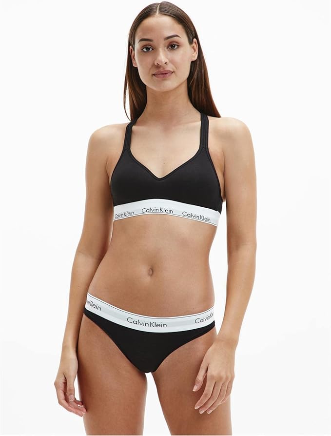 Calvin Klein Women's Triangle Bra, Black, S