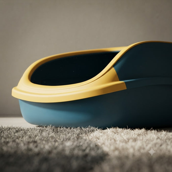 Cat Litter Box Small 18.5 inch (47 cm) Violet with Scoop - view 2