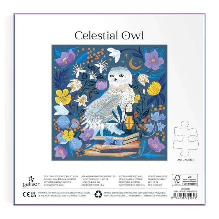 CELESTIAL OWL, 500 PIECES PUZZLE — by Dawn Cooper
