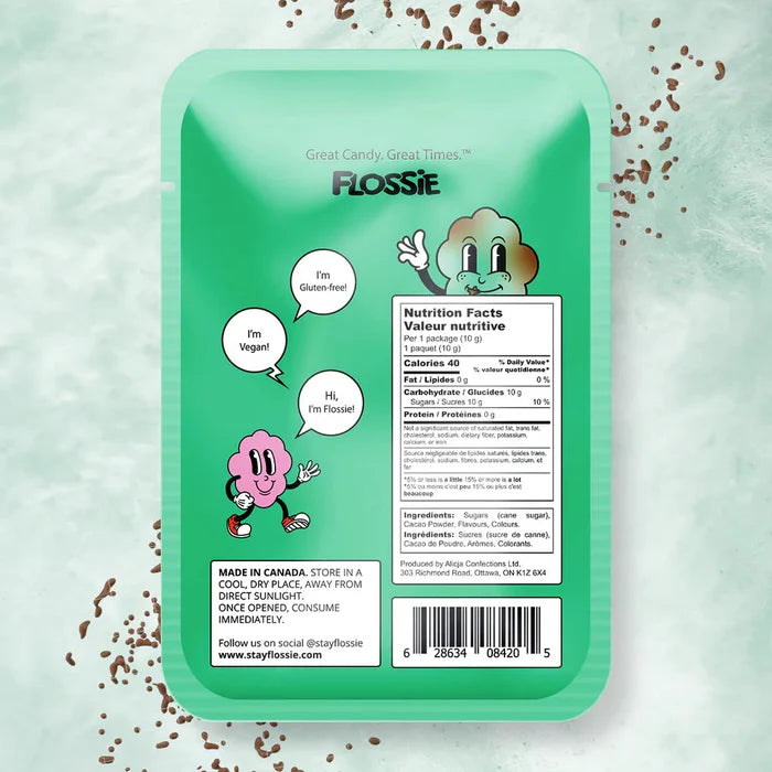 CHOCOLATE MINT COTTON CANDY — by Flossie