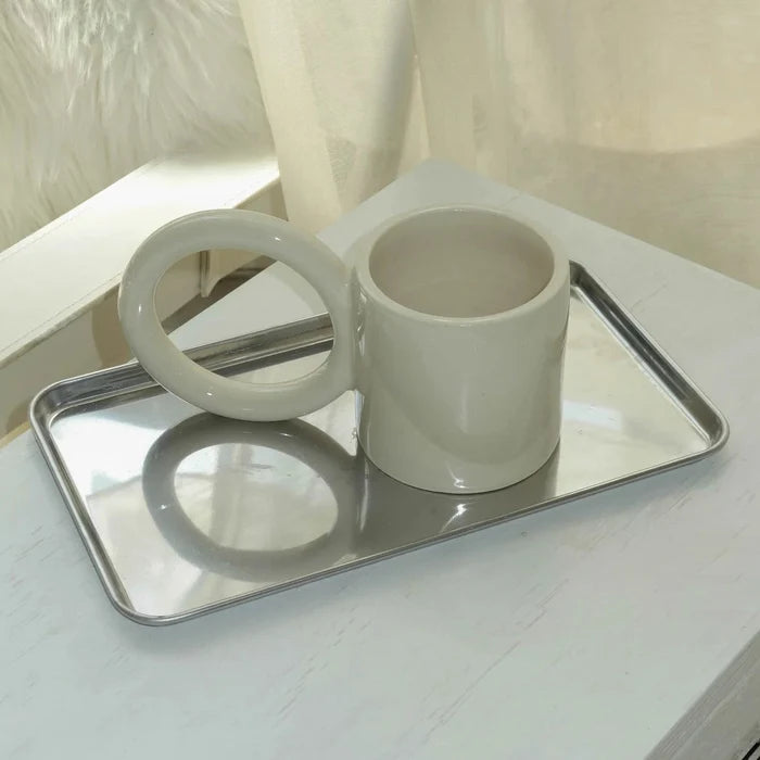 CIRCLE MUG IVORY (Multiple sizes) — by Pas Mon Style