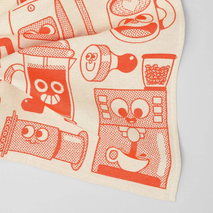 “COFFEE TIME” TEA TOWEL — by Elliot Kruszynski