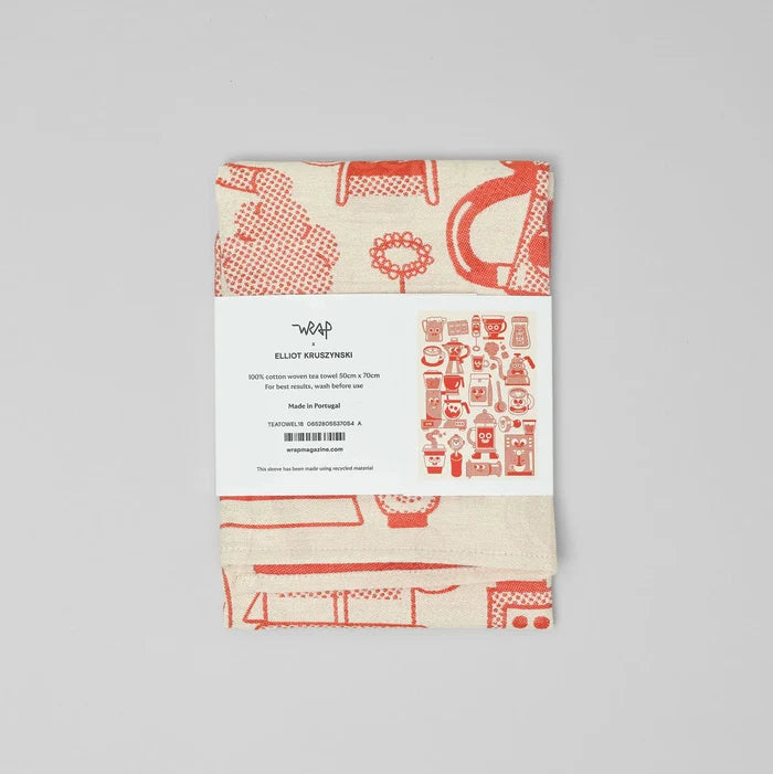 “COFFEE TIME” TEA TOWEL — by Elliot Kruszynski