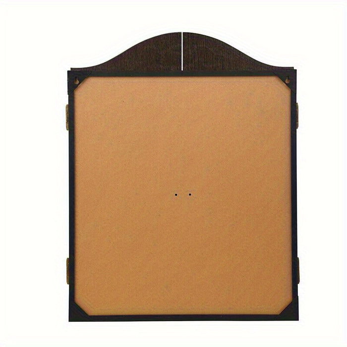 Dartboard Set with Wooden Cabinet – Includes 6 Darts for Home Use