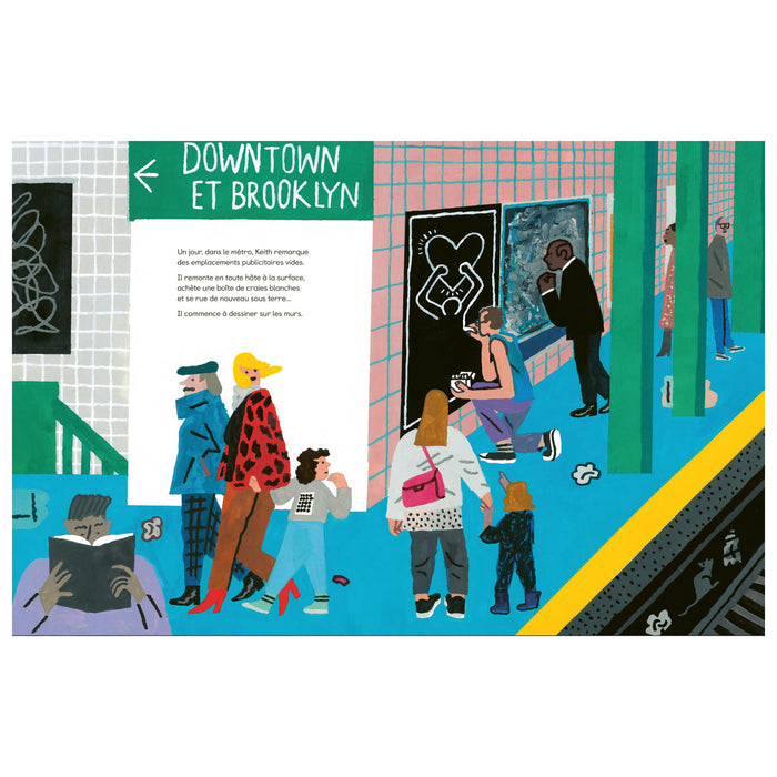 DESSINER SUR LES MURS, Une histoire de Keith Haring — by Matthew Burgess and Josh Cochran
