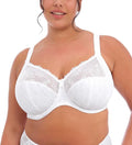Elomi Women's Morgan Underwire Banded Bra, White, 40HH