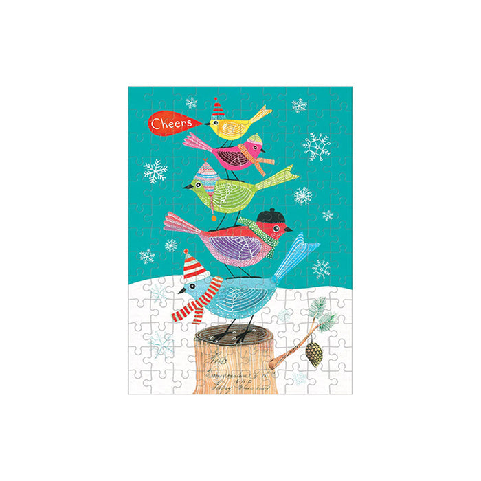 FESTIVE FRIENDS 130 PIECE MINI PUZZLE — by Galison