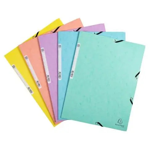 FOLDER 3 FLAPS ELASTICATED, 400g, A4 (Multiple colors) — by Exacompta