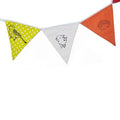 GARLAND OF 6 MULTICOLORED PENNANTS — by La fée raille