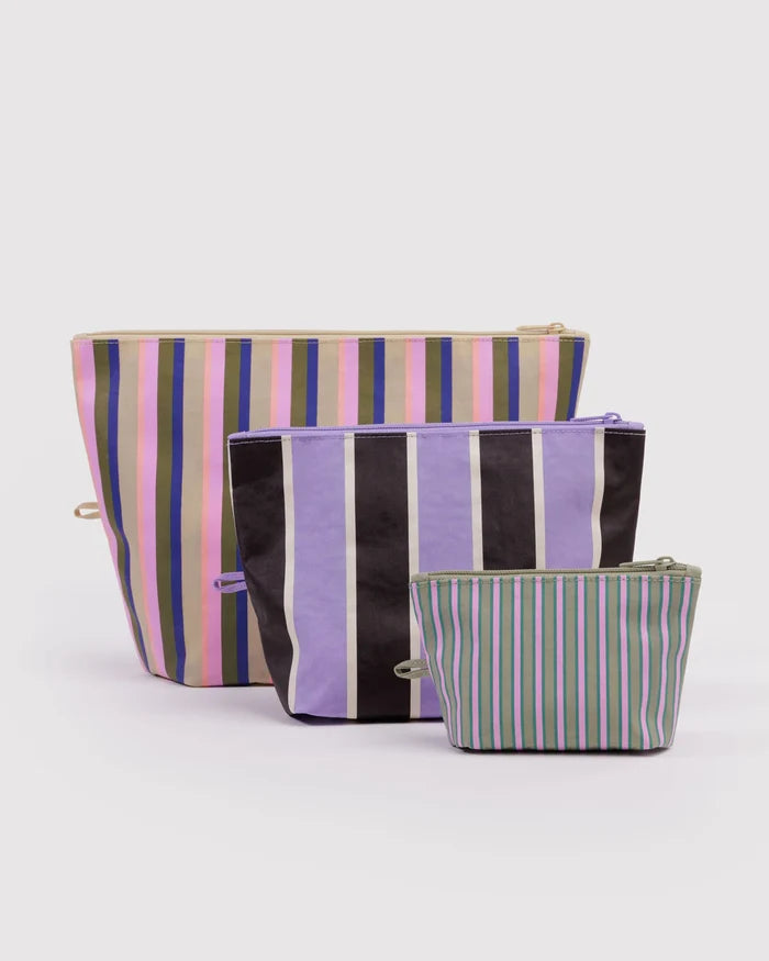 GO POUCH SET "CANDY SHOP STRIPES" — by Baggu