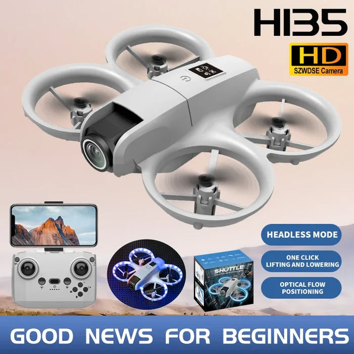 H135 Mini Drone – WiFi FPV 4K Camera Foldable RC Quadcopter with LED Lights