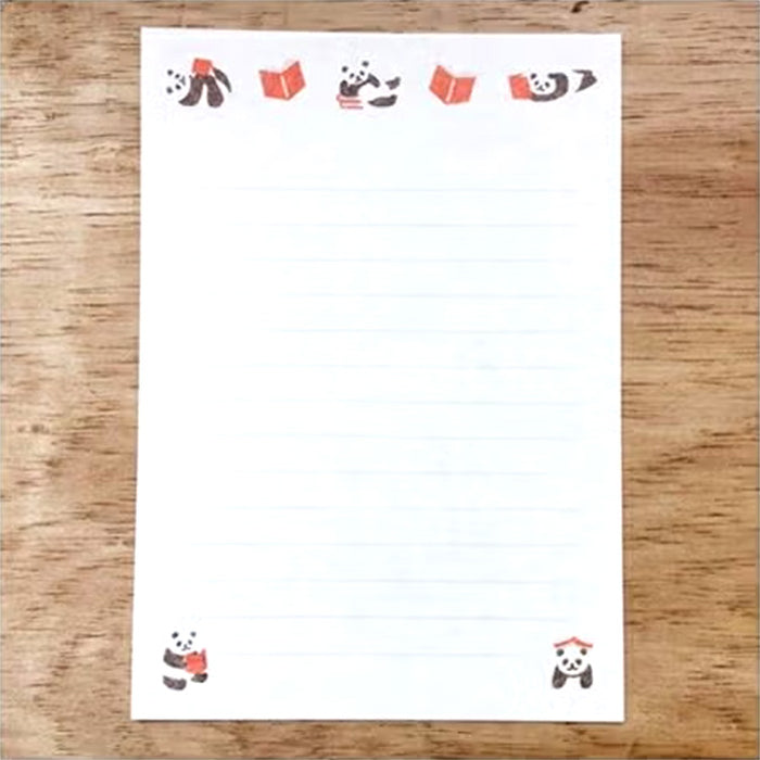 HANKO LETTER SET – Panda & Book — by Furukawashiko
