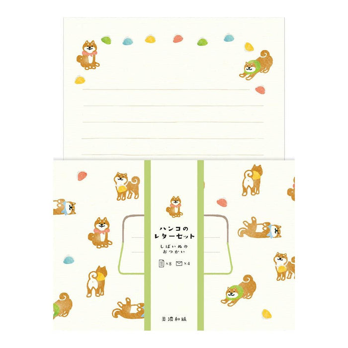HANKO LETTER SET – Shiba inu Errand — by Furukawashiko