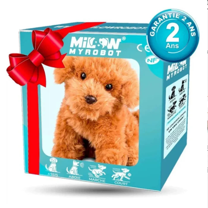 Interactive Plush Robot Puppy – Walking Barking Wagging Tail Toy for Kids