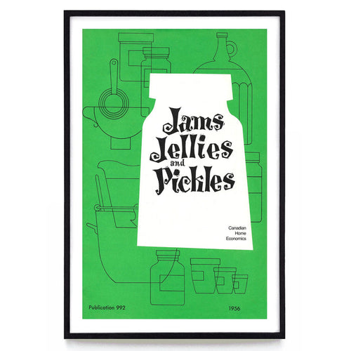 "JAMS, JELLIES AND PICKLES (1956)" (multiple sizes)
