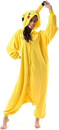 Joy Start Adult Onesie Animal Pyjamas Unisex Carnival Halloween Cosplay Costume Sleepwear (Yellow, X-Large)