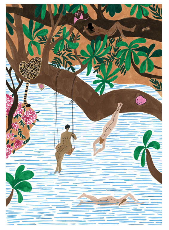 JUNGLE BEACH (multiple size) — by Isabelle Feliu