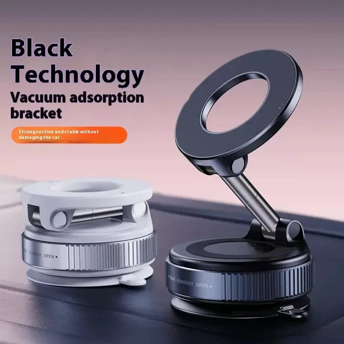 K007 Magnetic Car Phone Holder – Foldable 360° Adjustable Vacuum Mount