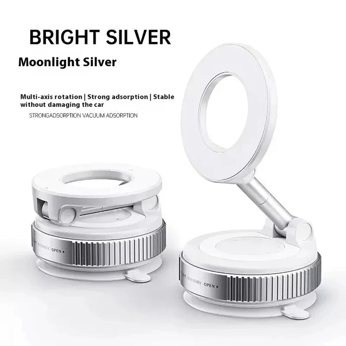 K007 Magnetic Car Phone Holder – Foldable 360° Adjustable Vacuum Mount