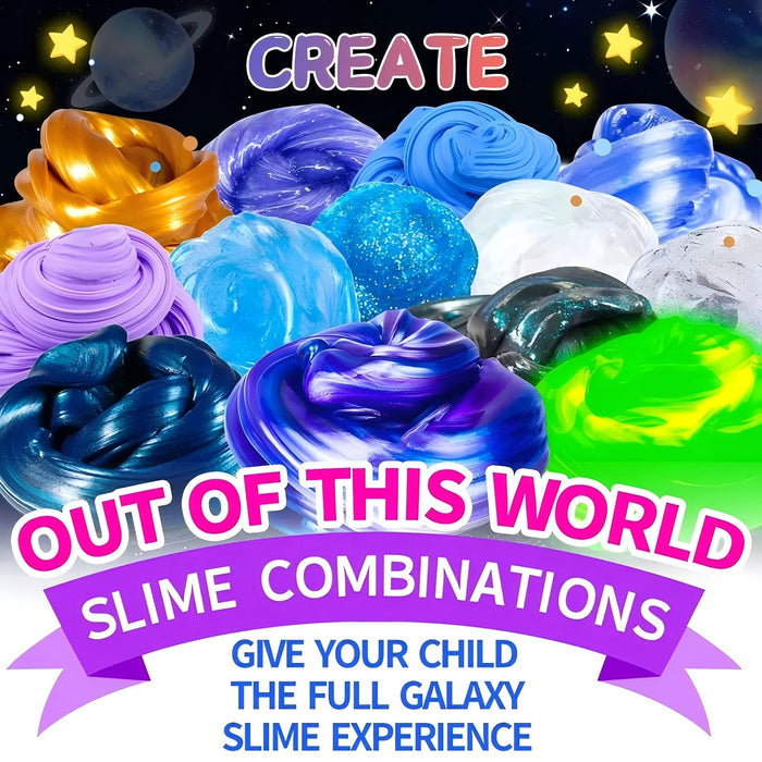 Kids Slime Making Kit – DIY Galaxy Slime Gift Set for Girls & Boys (Ages 6–12)