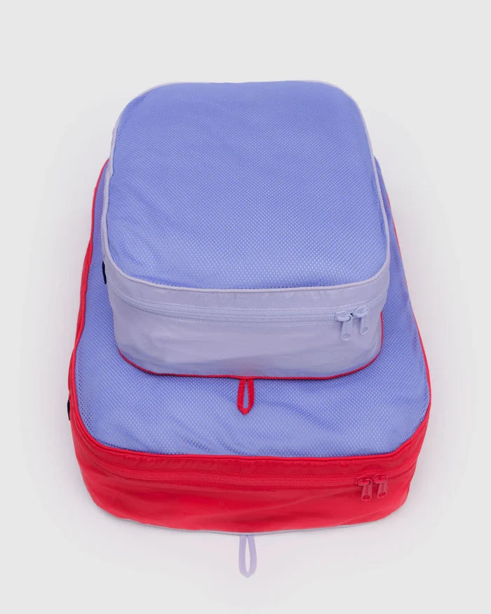 LARGE PACKING CUBE SET “MESH BERRY MIX“ — by Baggu