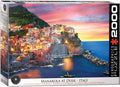Manarola at Dusk, Italy 1000 pc