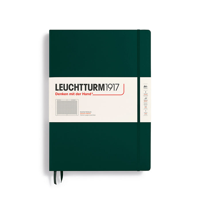 MASTER CLASSIC (A4+) NOTEBOOK HARDCOVER, FOREST GREEN (Multiple Styles) — by Leuchtturm1917