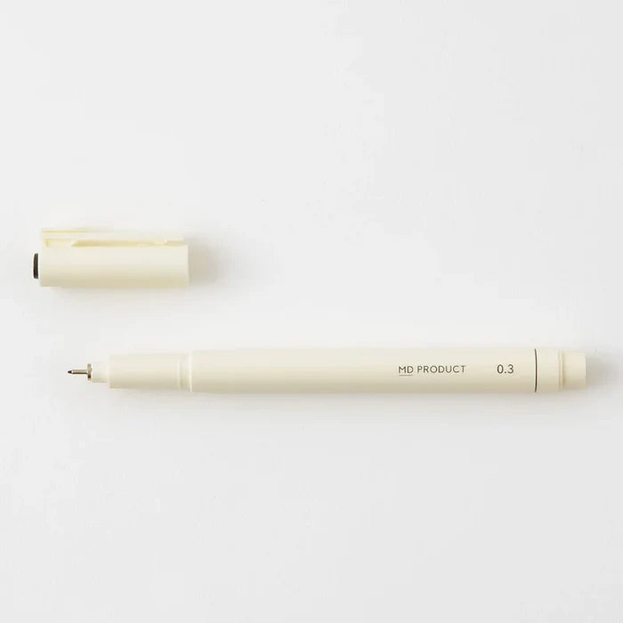 MD DRAWING PEN BLACK (Multiple sizes) — by Midori