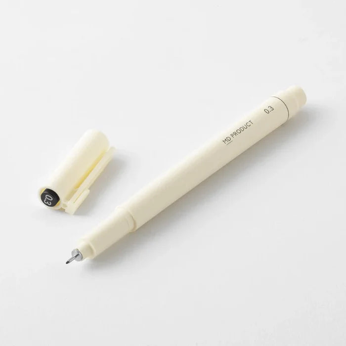 MD DRAWING PEN BLACK (Multiple sizes) — by Midori