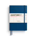 MEDIUM (A5) NOTEBOOK HARDCOVER, INDIGO (Multiple Styles) — by Leuchtturm1917