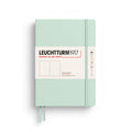 MEDIUM (A5) NOTEBOOK HARDCOVER, MINT GREEN (Multiple Styles) — by Leuchtturm1917