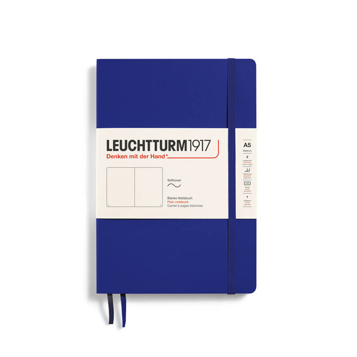 MEDIUM (A5) NOTEBOOK SOFTCOVER, INK (Multiple Styles) — by Leuchtturm1917