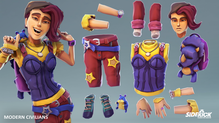 Modern Civilians - Sidekick Modular Characters