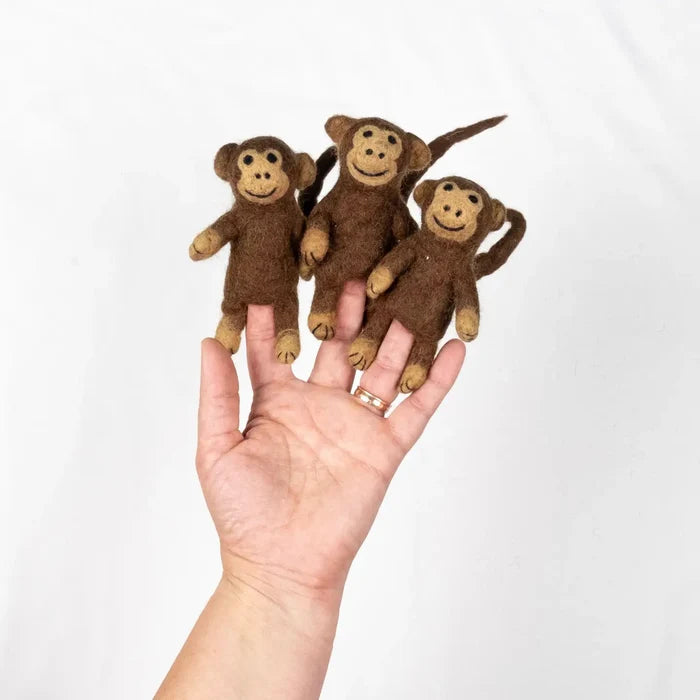 MONKEY - FINGER PUPPET — by The Winding Road