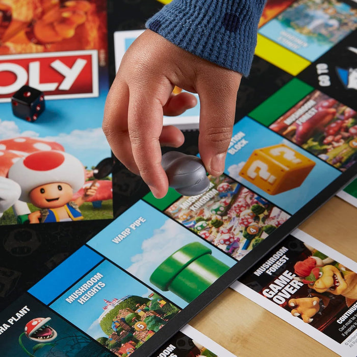 Monopoly Super Mario Movie Edition – Family Board Game (Ages 8+, 2–6 Players)